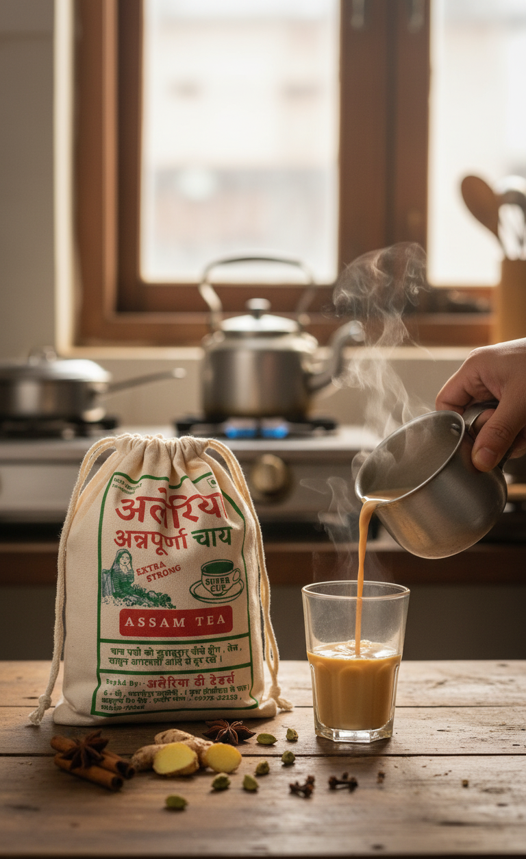 A panoramic view of a lush tea garden, representing the origin of Aleriya Tea's quality.